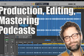 edit, produce, mix, master your podcast or audiobook