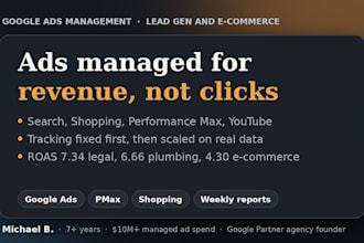 manage your google ads campaigns for lead generation and ecommerce