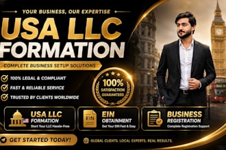 provide USA llc formation, ein, and business registration