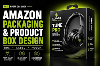 create amazon packaging and box design