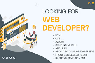 make static dynamic and responsive frontend website design