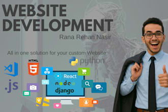 build or rebuild website development, business website, full stack developer