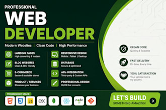 build a website development, full stack