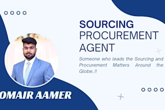 be your sourcing agent globally specially china, pakistan