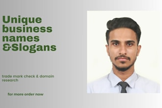 create unique business names catchy slogans for businesses