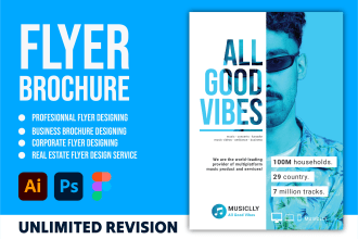 professionally design a flyer, brochure, booklet or pamphlet
