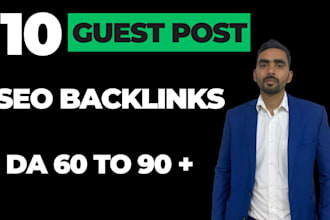 do seo guest post niche edits,link buiiding service and blogger outreach