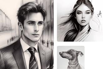 create your image to digital sketch