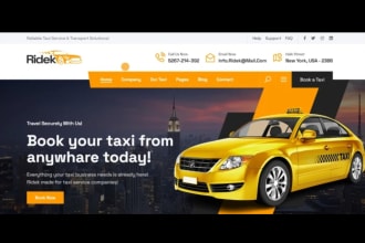 design limousine chauffeur website car dealership website taxi booking website