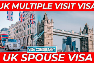 provide complete assistance for UK visit and spouse visa