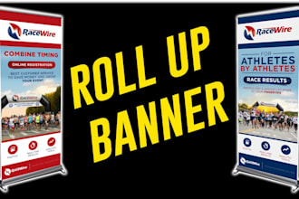 do outstanding signage design, billboard, retractable or roller banner in 24 hrs