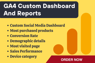 create ga4 custom dashboard and reports
