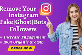 remove instagram fake, bots, and ghost followers