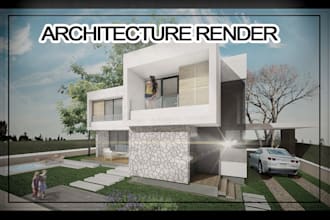 create architectural collage rendering in photoshop
