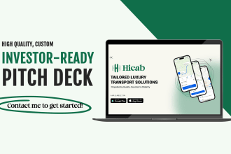 create an investor ready pitch deck for your business