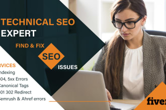 do technical SEO audit, fix google search console errors