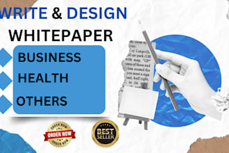 write white papers and credibly referenced research content