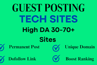 publish tech guest post on high da sites, niche edit link insertion