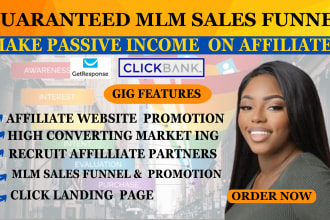 set up MLM sales funnel and mlm leads gen