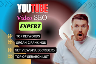 do best youtube video seo expert and top ranking and growth