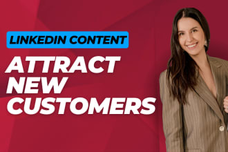 create linkedin content to attract leads