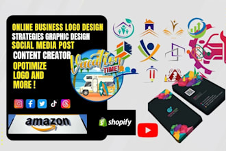 design optimize online website business logo with branding