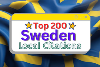 do top 200 sweden local citations for swedish local seo