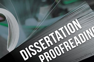 meticulously proofread and edit your thesis or dissertation