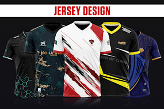 design sublimation esports and gaming jersey or merchandise