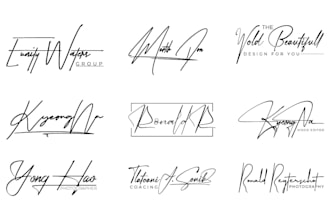 design signature, handwritten, autograph, cursive, scripted logo