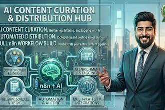 build an ai content curation and automated distribution hub with n8n