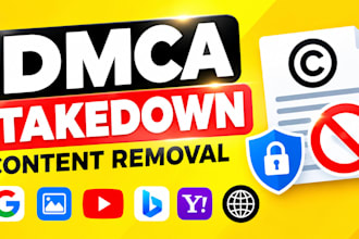 remove unwanted content from google and social media under dmca