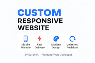 sell a fully responsive modern website ready to launch