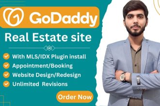 create your godaddy real estate website with mls idx integration
