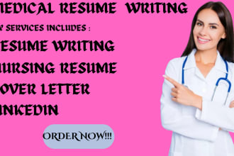 write a medical resume, nursing resume and cover letter