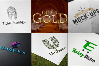 turn your existing logo or text into a 3d mockup