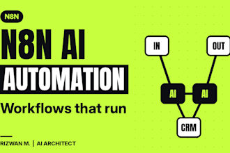build n8n automation, n8n ai agent and n8n ai automation workflows
