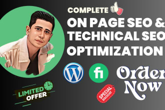 do 100 pages of wordpress onpage SEO optimization and technical optimization