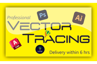 expert adobe illustrator vector tracing, precision svg, dxf, eps, PDF files