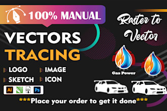 expertly trace, redesign, and modify your logo into vector