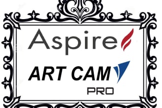do your cnc designs vectric aspire  artcam pro engraving  job
