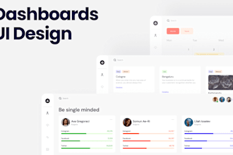 design a figma website ui , dashboard ui , landing page