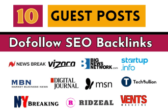 do 10 high da premium guest posting on dofollow sites with authority backlinks