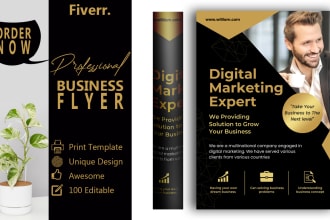 design professionals business flyer, brochures, and event flyer in just 3 hrs