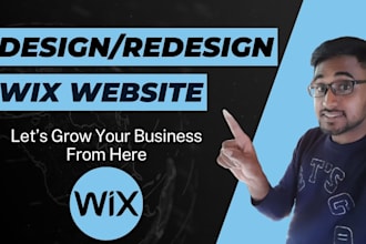 design wix or redesign wix website with seo optimization