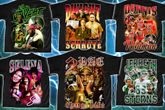 creat an awesome bootleg vintage old shirt in 24 hours