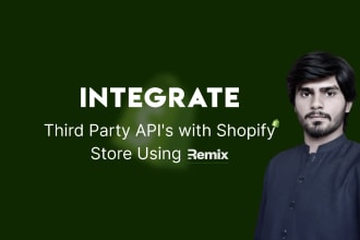 create custom shopify remix apps and integrate apis