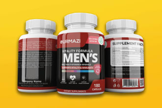 do product label design and supplement or cbd label design and packaging