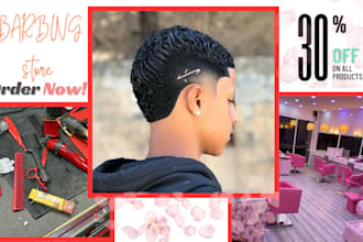 build private brand barbing salon shopify store barbing salon website haircut