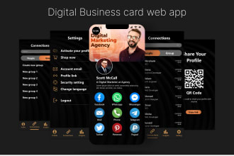 create a digital nfc business card web app